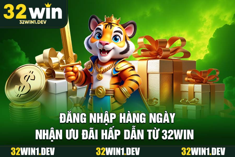 Đăng Nhập Hàng Ngày Nhận Ưu Đãi Hấp Dẫn Từ 32WIN