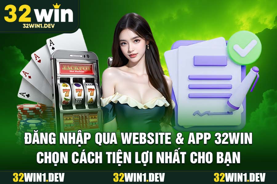 Đăng Nhập Qua Website & App 32WIN – Chọn Cách Tiện Lợi Nhất Cho Bạn