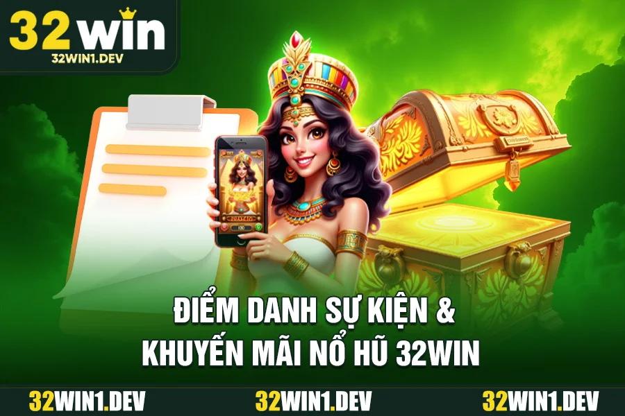 Điểm danh sự kiện & khuyến mãi nổ hũ 32WIN