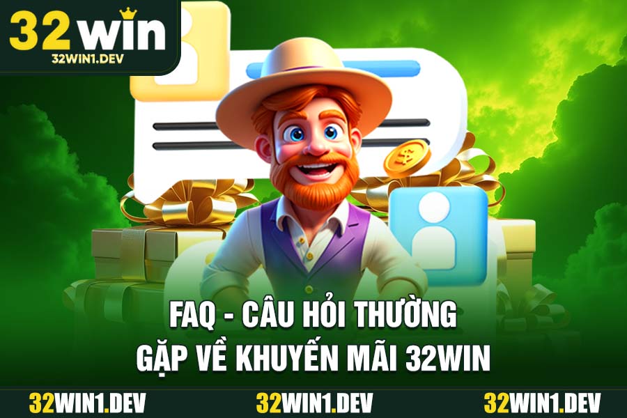 FAQ - Câu hỏi thường gặp về khuyến mãi 32WIN