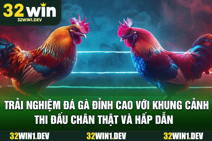 Trải nghiệm đá gà đỉnh cao với khung cảnh thi đấu chân thật và hấp dẫn